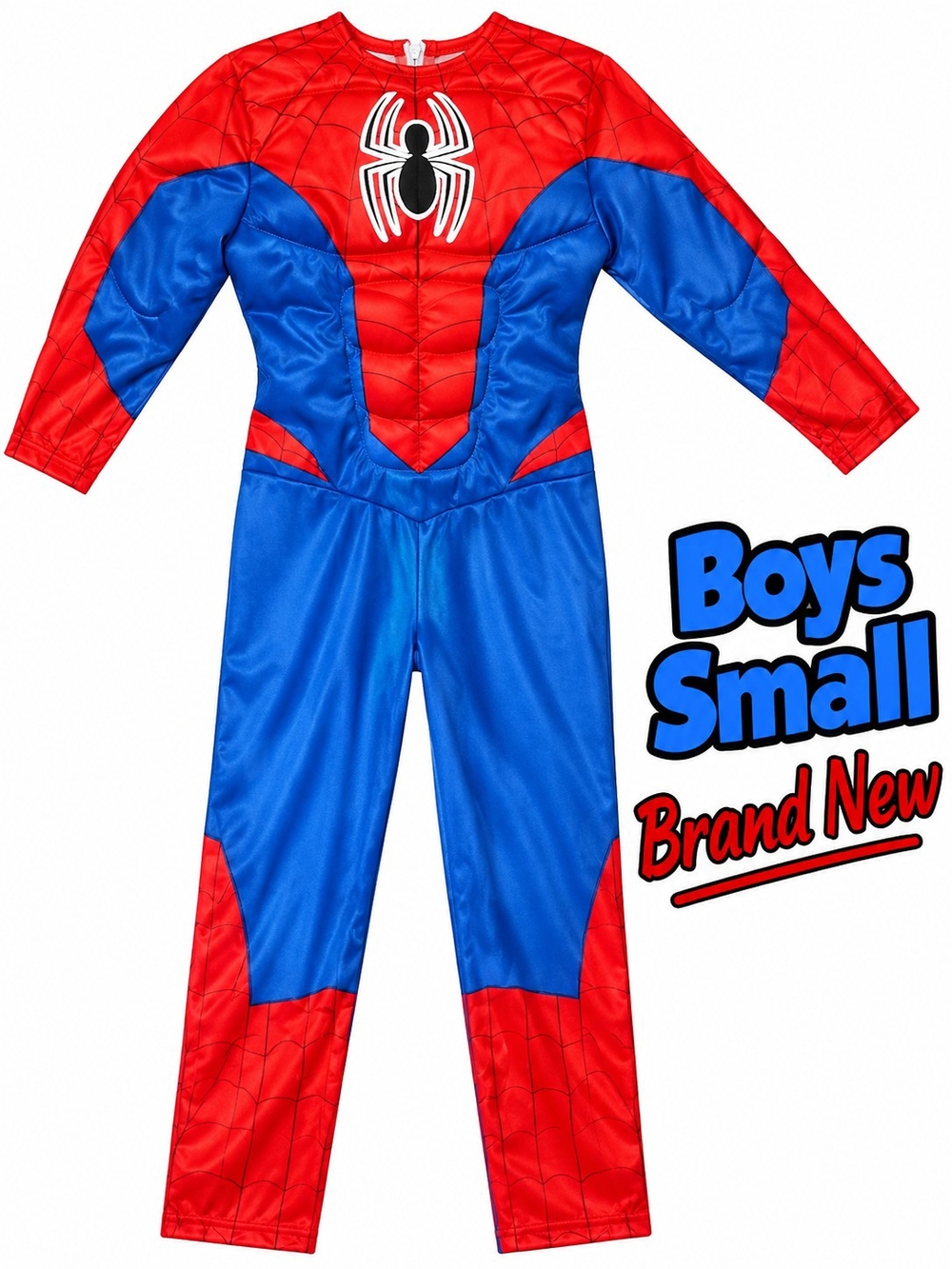 Boys Red & Blue Superhero Spider Costume - Kids Small